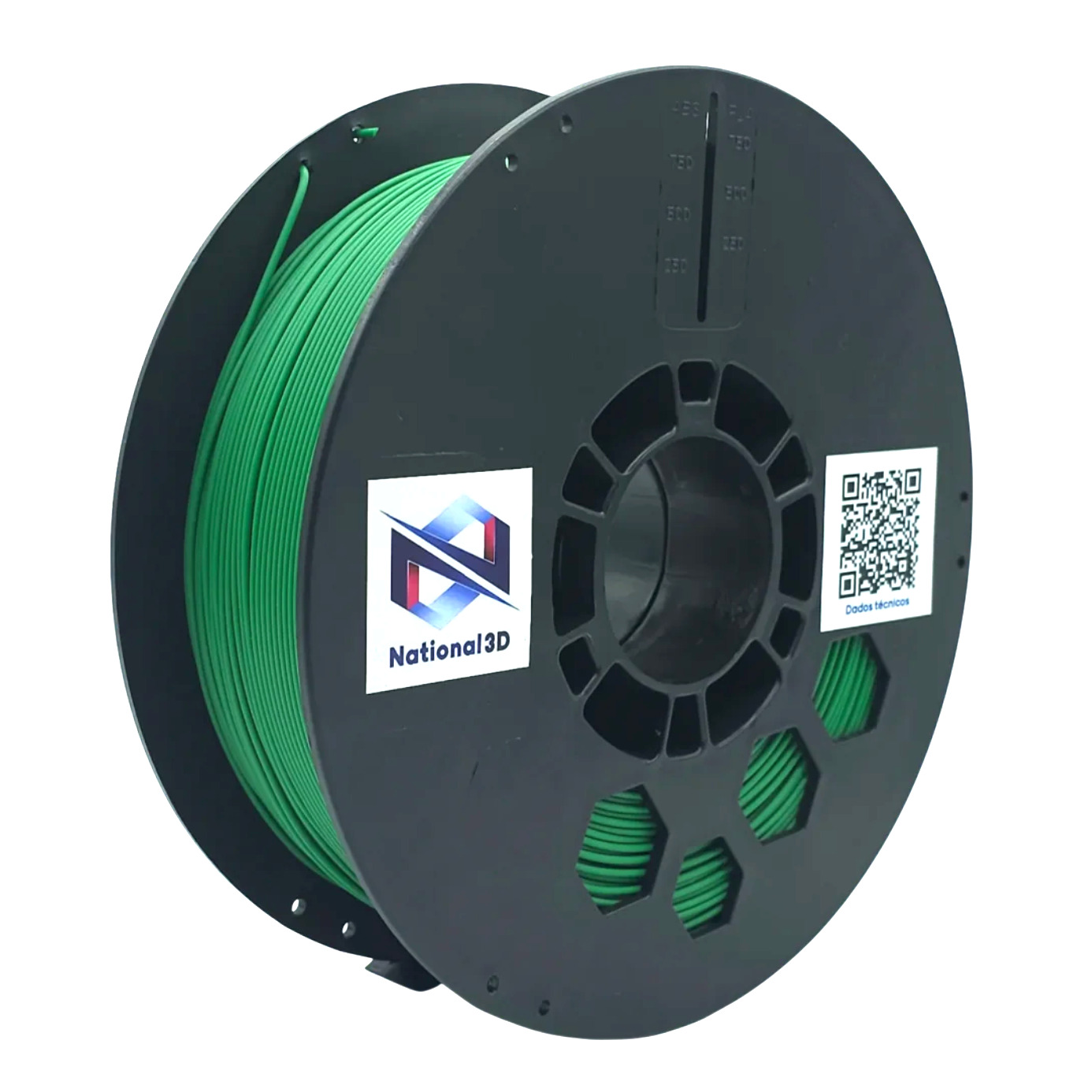 15366414177 Filamento Pla National Verde Grama 3Deras