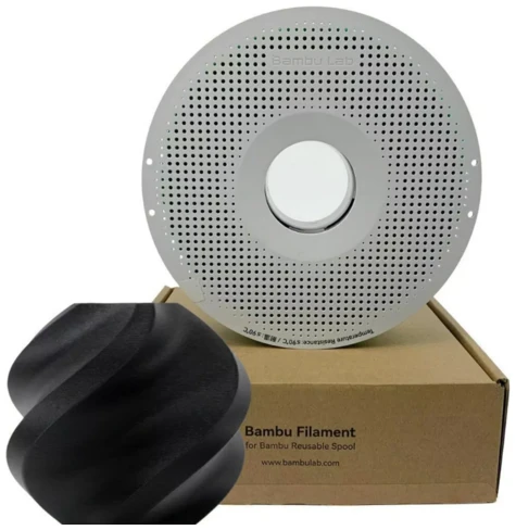 15367771637 Filamento Pla Bambulab C Carretel Reut 1 75 1Kg Preto 3Deras
