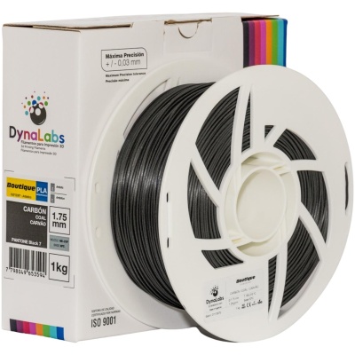 Filamento PLA Boutique DynaLabs 1.75mm 1Kg Carvão