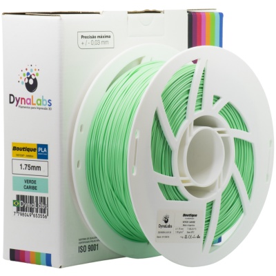 Filamento PLA Boutique DynaLabs 1.75mm 1Kg Verde Caribe
