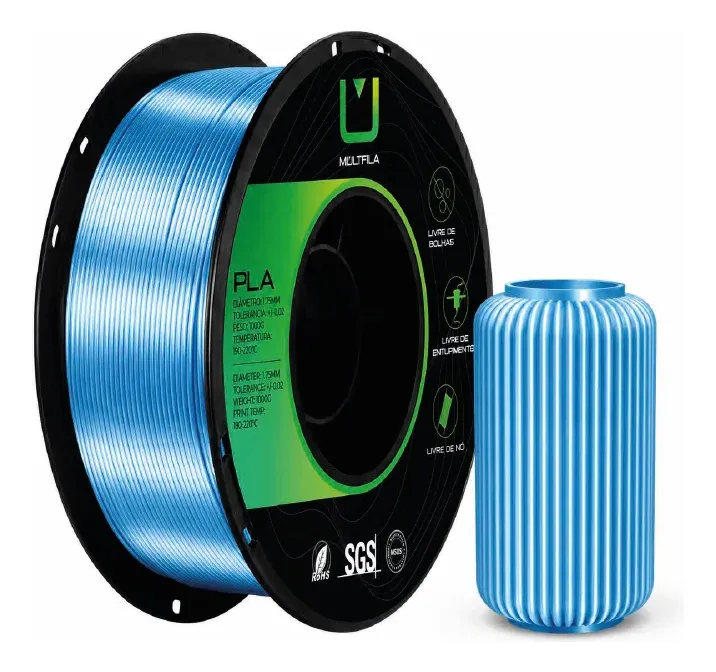 15583177269 D Nq Np 2X 790950 Mlb114643023151 072026 F Filamento 3D Multfila Pla Silk 175Mm 1Kg Azul Claro
