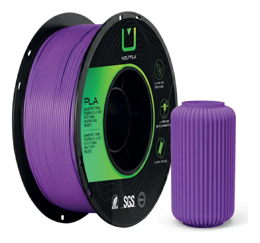 15602485141 D Nq Np 2X 854033 Mlb113893723494 072026 F Filamento Pla Matte Roxo Iris 1Kg Multfila