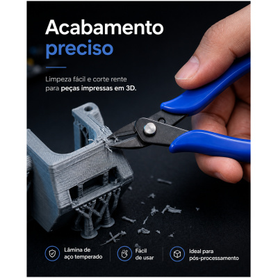Alicate Diagonal de precisão para Impressão 3D