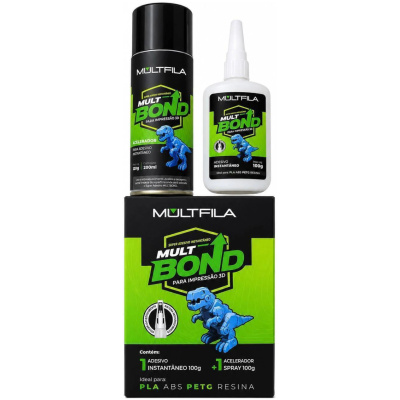 KIT MULTBOND COLA + ACELERADOR DE SECAGEM 220GR MULTFILA