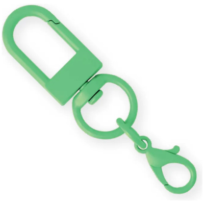 KIT 50 CHAVEIROS GANCHO DUPLO VERDE MULTFILA