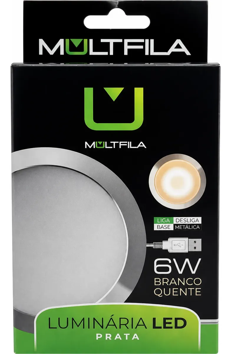 15611345210 D Nq Np 2X 673898 Mlb117863966595 092026 F Luminaria Liga Desliga Branco Quente 6W Prata Mulfil