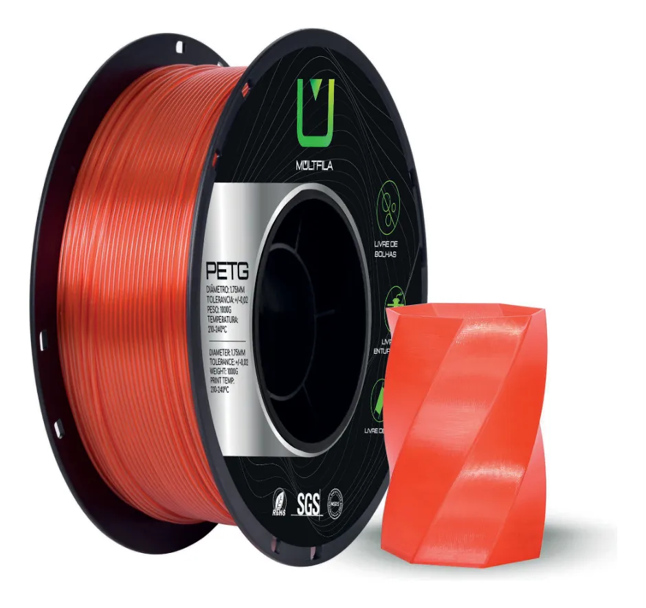 15613779341 D Nq Np 2X 690349 Mlb113893723756 072026 F Filamento Petg Vermelho Translucido 1Kg Multfila 1