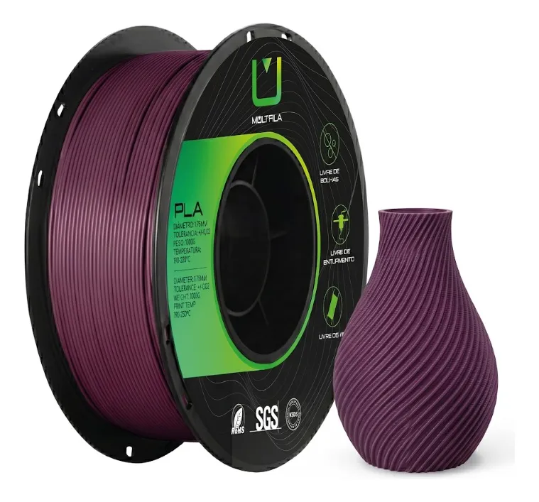 15613804237 D Nq Np 2X 617490 Mlb115777418745 082026 F Filamento Pla Matte Vinho Multfila Impressora 3D 1Kg