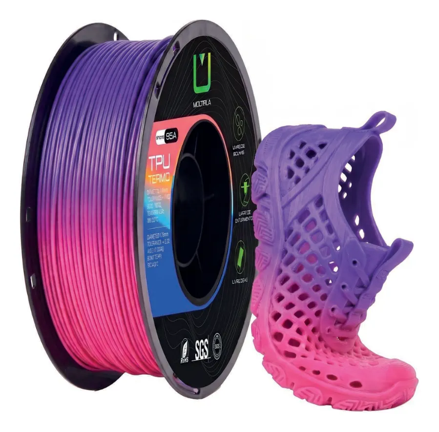 15615927361 D Nq Np 2X 880648 Mlb116320615915 082026 F Filamento Tpu Termo Lilas E Rosa 1Kg Multfila